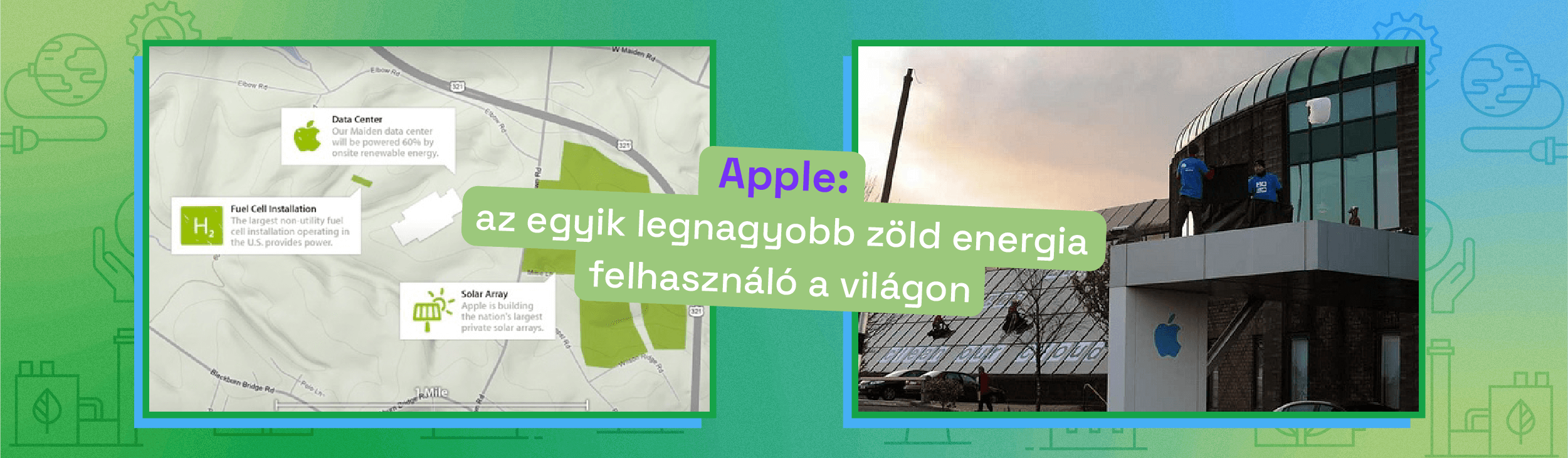 Apple: az egyik legnagyobb zöld energia felhasználó a világon