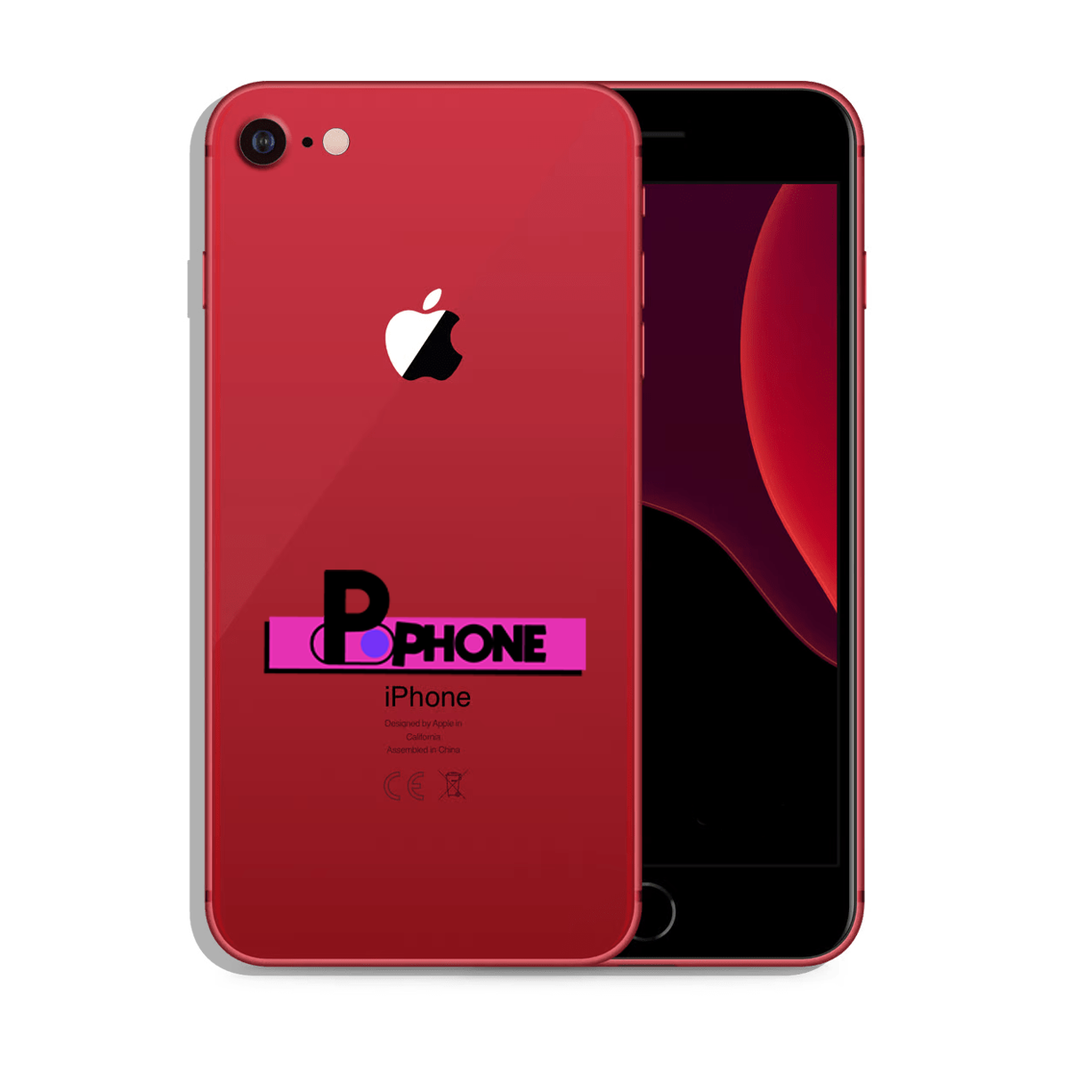 iphone 8 háttér nélküli red