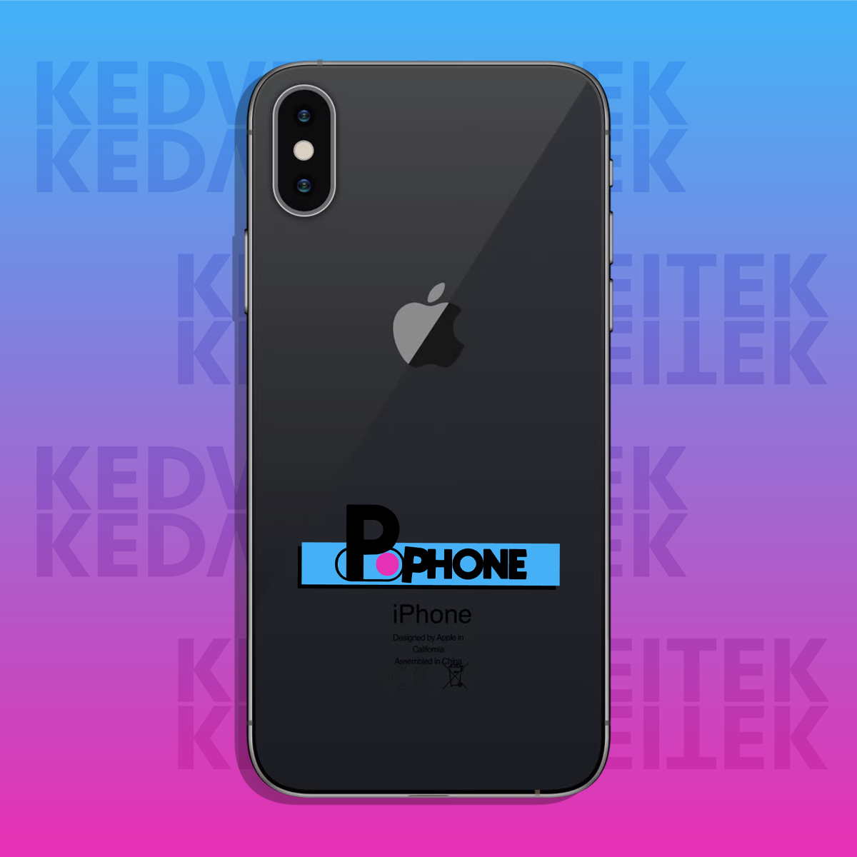 iphone x space grey back
